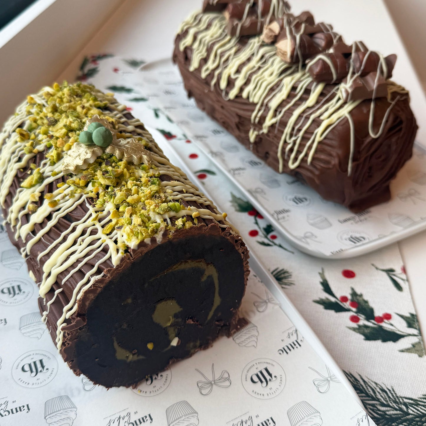 Fancy Little Christmas Yule Log